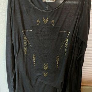 Maurices burnout graphic tshirt